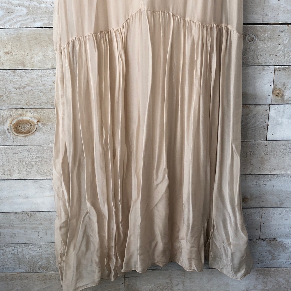 Keysha Silk Ruffle Maxi Dress Lace top - Picture 7 of 13